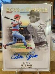 Pete Rose [Holo Silver] #BOS-PR Baseball Cards 2022 Panini Chronicles Boys of Summer Autographs Prices
