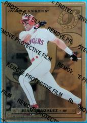Juan Gonzalez [Gold] Baseball Cards 1996 Leaf Steel Prices