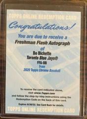 Bo Bichette #FFA-BB Baseball Cards 2020 Topps Chrome Freshman Flash Autographs Prices