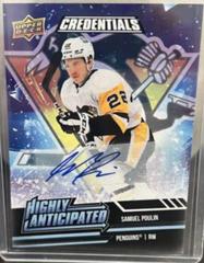 Samuel Poulin Hockey Cards 2022 Upper Deck Credentials Highly Anticipated Autograph Prices