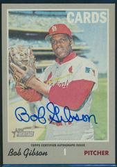 Bob Gibson #BG Baseball Cards 2019 Topps Heritage Real One Autographs Prices