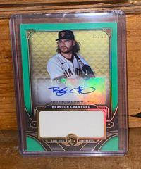 Brandon Crawford [Emerald] Baseball Cards 2022 Topps Triple Threads Single Jumbo Relics Autographs Prices