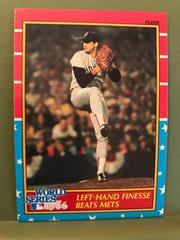 1986 World Series Left handed finesse beats Mets Baseball Cards 1987 Fleer World Series Prices