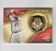 Mike Trout Baseball Cards 2023 Topps Crowning Achievements Commemorative Patch Prices