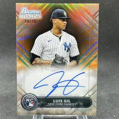 Luis Gil [Orange] Baseball Cards 2022 Bowman Sterling Rookie Autographs Prices