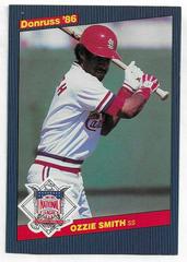 Ozzie Smith #8 Baseball Cards 1986 Donruss All Stars Prices