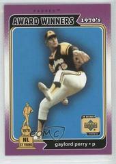 Gaylord Perry #165 Baseball Cards 2001 Upper Deck Decade 1970's Prices