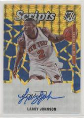 Larry Johnson [Gold] Basketball Cards 2019 Panini Mosaic Scripts Prices
