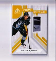 Matthew Savoie [Gold Patch] #55 Hockey Cards 2021 SP Game Used CHL Prices