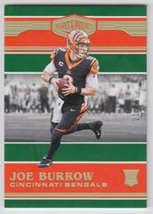 Joe Burrow [Green] #159 Football Cards 2020 Panini Plates & Patches Prices