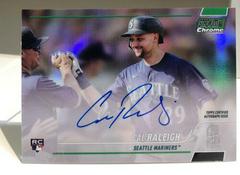 Cal Raleigh [Green] Baseball Cards 2022 Stadium Club Chrome Autographs Prices