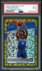 Tyrese Maxey [Fast Break Gold] #171 Basketball Cards 2020 Panini Donruss Optic Prices