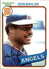Don Baylor Baseball Cards 1980 Burger King Pitch, Hit & Run Prices