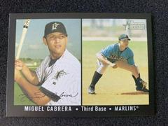 Miguel Cabrera [Black Border] #161 Baseball Cards 2003 Bowman Heritage Prices