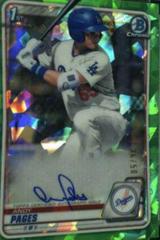 Andy Pages [Green] #BSPA-AP Baseball Cards 2020 Bowman Sapphire Autographs Prices