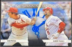 Stan Musial, Albert Pujols [Blue] #TS-10 Baseball Cards 2023 Topps Update Time Spanning Tandems Prices