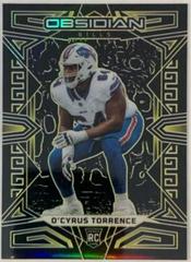O'Cyrus Torrence [Yellow Electric Etch] #109 Football Cards 2023 Panini Obsidian Prices