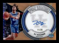 DJ Wagner [Orange] #PCS-DW Basketball Cards 2023 Bowman Chrome University Prime Signatures Prices