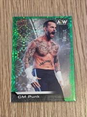 CM Punk [Green Pyro] Wrestling Cards 2022 Upper Deck AEW Prices