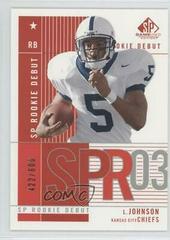 Larry Johnson Football Cards 2003 SP Game Used Prices