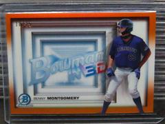 Benny Montgomery [Orange Refractor] #B3D-19 Baseball Cards 2022 Bowman in 3D Prices