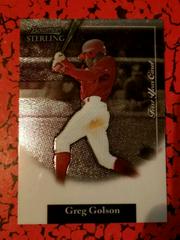 Greg Golson [Black Refractor] #BS-GG Baseball Cards 2004 Bowman Sterling Prices