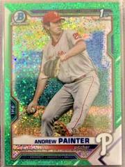 Andrew Painter [Green Refractor] #BDC-10 Baseball Cards 2021 Bowman Draft Chrome Prices