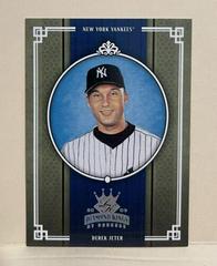 Derek Jeter [Framed Green] Baseball Cards 2005 Donruss Diamond Kings Prices