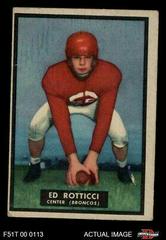 Ed Rotticci Football Cards 1951 Topps Magic Prices