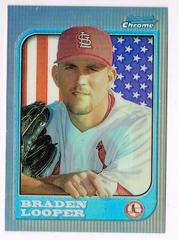 Braden Looper [Refractor] #105 Baseball Cards 1997 Bowman Chrome International Prices