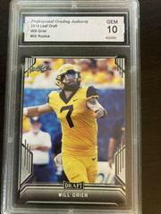 Will Grier #65 Football Cards 2019 Leaf Draft Prices