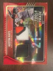 Austin Hays [Spectrum Red] #TTT2-AH Baseball Cards 2022 Panini Absolute Tools of the Trade 2 Swatch Prices