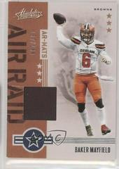 Baker Mayfield #AR-1 Football Cards 2019 Panini Absolute Air Raid Materials Prices