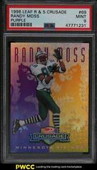 Randy Moss [Purple] Football Cards 1998 Leaf Rookies & Stars Crusade Prices