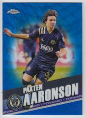Paxten Aaronson [Blue Wave] Soccer Cards 2022 Topps Chrome MLS Prices