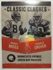 Donald Driver, Randy Moss #CC-24 Football Cards 2022 Panini Classics Clashes Prices