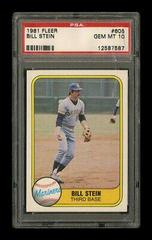 Bill Stein #605 Baseball Cards 1981 Fleer Prices