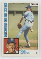 Don Sutton #35 Baseball Cards 1984 O Pee Chee Prices