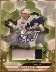 Brock Boeser [Autograph Patch] #6 Hockey Cards 2020 SPx Prices