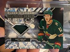 Matt Boldy [Relics] Hockey Cards 2022 Upper Deck Black Diamond Prices