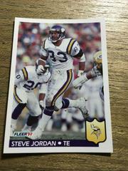 Steve Jordan #246 Football Cards 1992 Fleer Prices