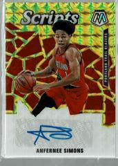 Anfernee Simons [Gold] #SC-ASM Basketball Cards 2019 Panini Mosaic Scripts Prices