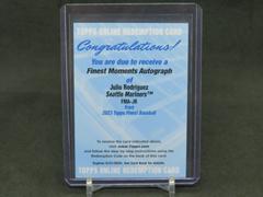 Julio Rodriguez Baseball Cards 2023 Topps Finest Moments Autographs Prices
