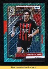 Sandro Tonali [Optic Teal Mojo] Soccer Cards 2022 Panini Donruss Prices