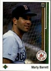 Marty Barrett #173 Baseball Cards 1989 Upper Deck Prices