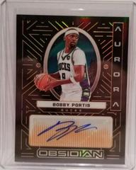 Bobby Portis [Orange] Basketball Cards 2021 Panini Obsidian Aurora Autographs Prices