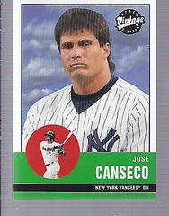 Jose Canseco Baseball Cards 2001 Upper Deck Vintage Prices