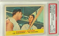Sluggers Supreme [T. Kluszewski, T. Williams] #321 Baseball Cards 1958 Topps Prices