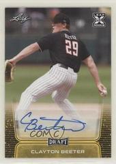 Clayton Beeter [Retail Gold] Baseball Cards 2020 Leaf Draft Autographs Prices