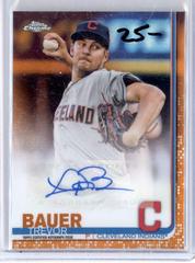 Trevor Bauer [Orange Refractor] #TB Baseball Cards 2019 Topps Chrome Autographs Prices